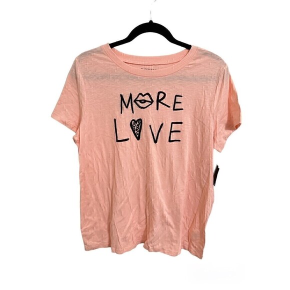 NEW Torrid Super Soft Sub Jersey Tee Size 00/10 Womens Peach Pink Crew Neck Top - Picture 1 of 3